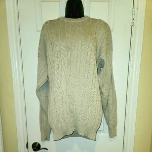 XL Tan Long Sleeve PulloverSweater